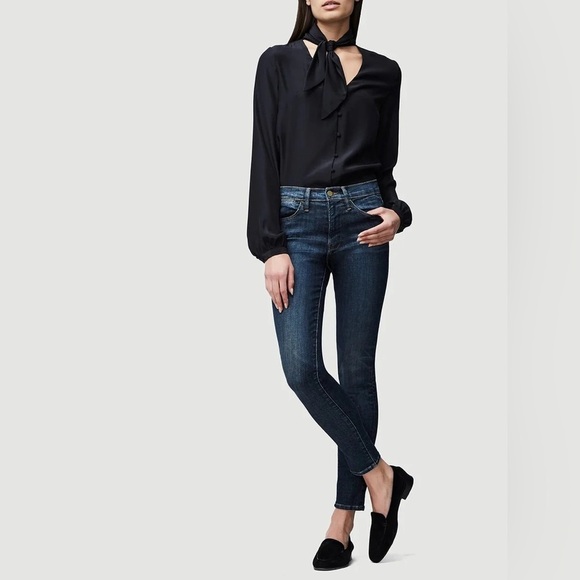 Frame • Le High Skinny Harvard Wash Dark Blue Skinny Jeans - Picture 2 of 9